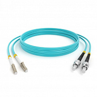 Hyperline FC-D2-503-LC/PR-ST/PR-H-50M-LSZH-AQ Патч-корд волоконно-оптический (шнур) MM 50/125(OM3)