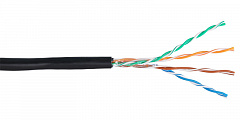 NETLAN EC-UU004-5E-PE-BK Кабель U/UTP 4 пары, категория 5e (Класс D), 100МГц, одножильный