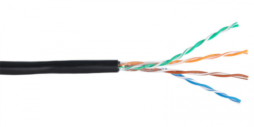 Кабель витая пара NETLAN EC-UU004-5E-PE-BK
