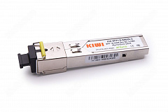 KIWI KW-SFP1G-S553S-D SFP модуль WDM, 1.25 G, 3 км, TX 1550 нм, RX 1310 нм, SC, DDM