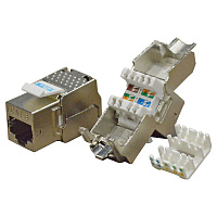 TWT TWT-OK45STP180/6 Модуль Keystone RJ45, Cat.6, STP, 180 градусов