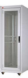 Шкаф напольный EUROline 19"42U 800x800 дверь двустворчатая перфорированная (EU42U88GR3R3)