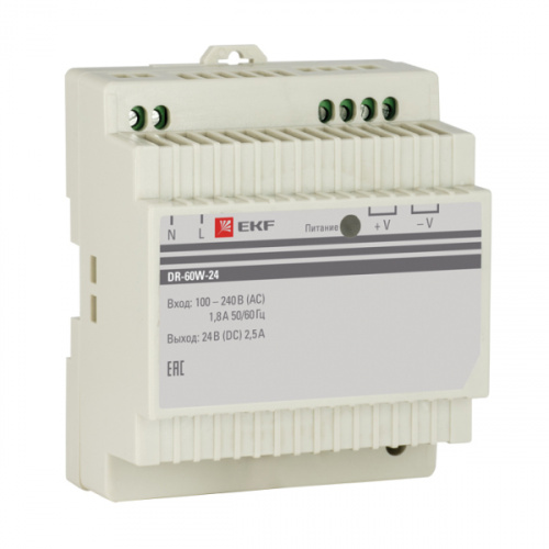 Блоки питания EKF dr-60w-24