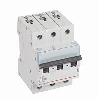 LEGRAND 403888 Автоматический выключатель TX3 6000, 10 кА, тип характеристики B, 3П, 400 В~, 16 А