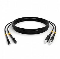 Патч-корды оптические Hyperline FC-D2-50-LC/PR-SC/PR-H-2M-LSZH-BK