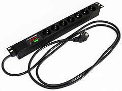 Hyperline SHE19-7SH-AV-2.5EU Блок розеток для 19