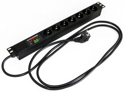 Блоки силовых розеток Hyperline SHE19-7SH-AV-2.5EU