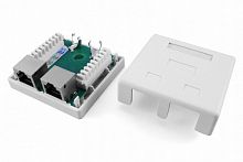 Компьютерные розетки Hyperline SB1-2-8P8C-C5e-SH-WH