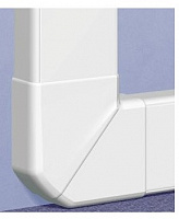LEGRAND 010767 Угол плоский для кабель-каналов шириной 80мм (010411, 010419), цвет белый, серия DLP