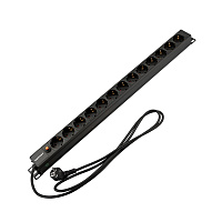 REXANT 04-0205-2 Блок распределения питания PDU вертикальный 13 розеток СЕЕ 7/4 Schuko 16A