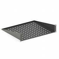 DANNMAN ASH-2U-250-RAL9005  Полка угловая до 20кг, 2U, 485х250мм, черная