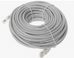 TWT TWT-45-45-25-GY Патч-корд UTP кат.5e, с заливными колпачками, 25.0 м, серый