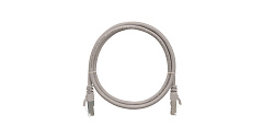 NIKOMAX NMC-PC4SD55B-001-GY Коммутационный шнур F/UTP 4 пары, Кат.5е PVC нг(А), серый, 0,15м