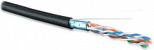 Кабель витая пара Hyperline FUTP4-C5E-S24-OUT-PE-BK-500