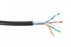 Datarex DR-140103 Кабель кат. 5е, 4 пары F/UTP PE, 24AWG, черный, внешний, катушка 305 м