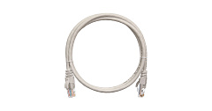 NETLAN EC-PC4UD55B-005-GY-10 Коммутационный шнур U/UTP 4 пары, Кат.5е PVC нг(B), серый, 0,5м (10шт)