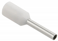 IEK UGN10-C75-02-08 Наконечник-гильза Е7508 0,75мм2 с изолированным фланцем (белый) (100 шт)