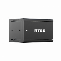 NTSS-W6U6045FD-BL Шкаф настенный телекоммуникационный 6U 600х450х370мм, 2 профиля 19