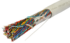 Cabeus UTP-100P-Cat.5-IN Кабель витая пара UTP (U/UTP), категория 5, 100 пар (24 AWG), одножильный