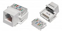 Модули Keystone Jack Hyperline KJ1-6P6C-C2-90-WH