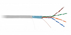 NETLAN EC-UF004-5E-PVC-GY-1 Кабель F/UTP 4 пары, Кат.5e (Класс D), 100МГц, одножильный
