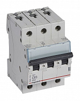 LEGRAND 403950 Автоматический выключатель TX3 6000, 10 кА, тип характеристики C, 3П, 400 В~, 63 А