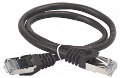ITK PC09-C5EF-1M Коммутационный шнур (патч-корд), кат.5Е FTP, 1м, черный
