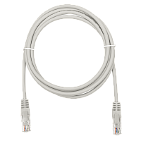 SUPRLAN 10-0143 Патч-корд UTP 5e 4x2 26AWG (7x0.16mm) Cu LSZH серый 2м