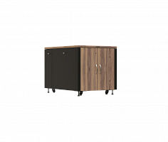 DANNMAN AXS-127511-RAL9005 Шкаф напольный 19 дюймовый звукоизолирующий, 12U, 1000х750х1134 мм