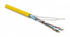 Hyperline FUTP4-C5E-P26-IN-LSZH-YL-100 (100 м) Кабель витая пара, экранированная F/UTP, категория 5e