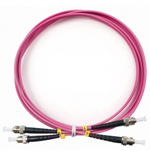 Патч-корды оптические Cabeus FOP-50-OM4-ST-ST-2m