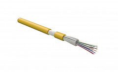 Hyperline FO-DT-IN-9S-8-HFLTx-YL Кабель волоконно-оптический 9/125 одномодовый, 8 волокон