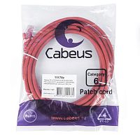 Патч-корды Cabeus PC-UTP-RJ45-Cat.6-3m-RD-LSZH