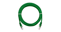 NETLAN EC-PC4UD55B-BC-PVC-015-GN-10 Коммутационный шнур U/UTP 4 пары, Кат.5е PVC, зеленый, 1,5м