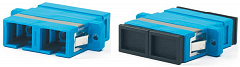 Hyperline FA-P11Z-DSC/DSC-N/BK-BL Оптический проходной адаптер SC-SC, SM, duplex, корпус пластиковый