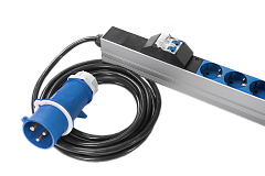 Rem R-32-24S-A-I-1820-3-2P Вертикальный блок розеток Rem-32 с автоматом и индикатором, 24хSchuko