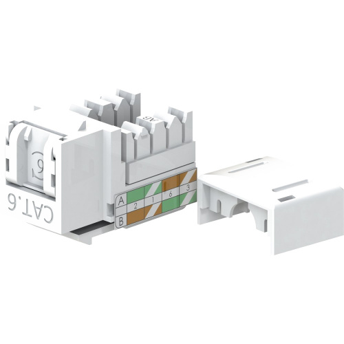 Модули Keystone Jack LANMASTER LAN-OK45U6/90P-WH