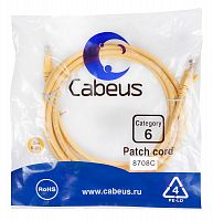 Патч-корды Cabeus PC-UTP-RJ45-Cat.6-3m-YL