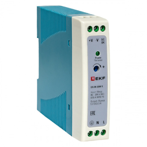 Блоки питания EKF DR-M-20W-5