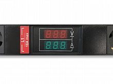Блоки силовых розеток Hyperline SHE-24SH-BAV-CB