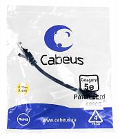 Патч-корды Cabeus PC-UTP-RJ45-Cat.5e-0.15m-BK