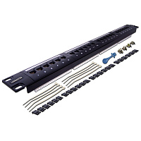 LANMASTER LAN-PPL24U6 Патч-панель 24 порта, UTP, кат.6, 1U
