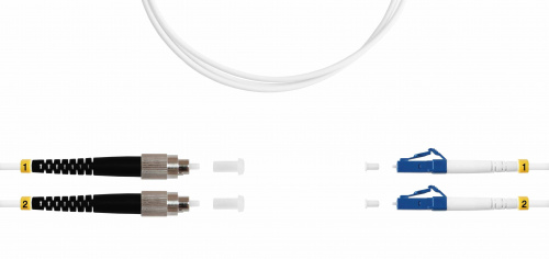 Патч-корды оптические Hyperline FC-D2-9A1-FC/UR-LC/UR-H-1M-LSZH-WH