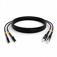 Hyperline FC-D2-50-LC/PR-SC/PR-H-3M-LSZH-BK Патч-корд волоконно-оптический (шнур) MM 50/125, LC-SC