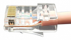 Hyperline PLEZ-8P8C-U-C6-100 Разъем легкой оконцовки RJ-45 (8P8C) под витую пару, категория 6 (50 µ