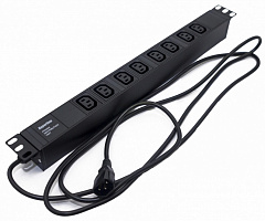 Hyperline SHE19-8IEC-2.5IEC Блок розеток для 19
