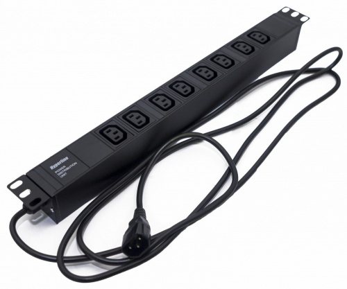 Блоки силовых розеток Hyperline SHE19-8IEC-2.5IEC