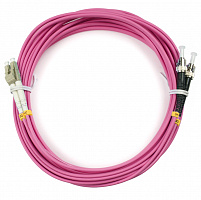 Cabeus FOP-50-OM4-LC-ST-25m Шнур оптический duplex LC-ST 50/125 mm OM4 25м LSZH