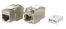 Модули Keystone Jack Hyperline KJ8-8P8C-C6-180-TLS-SH-F-WH