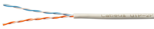 Кабель витая пара Cabeus UTP-2P-Cat.5e-SOLID-LSZH-GY-LIGHT-500